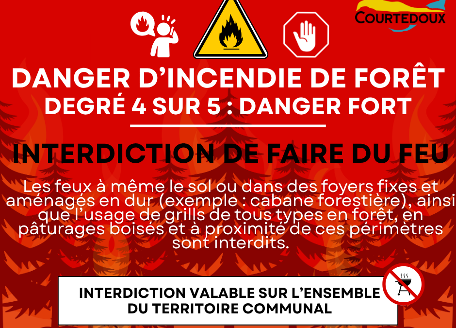 INTERDICTION DE FAIRE DU FEU