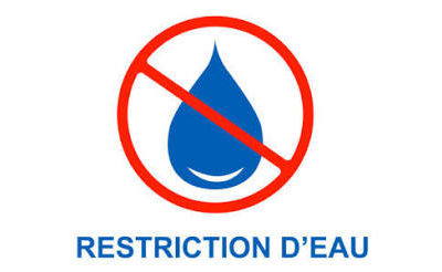 Restriction d&rsquo;eau