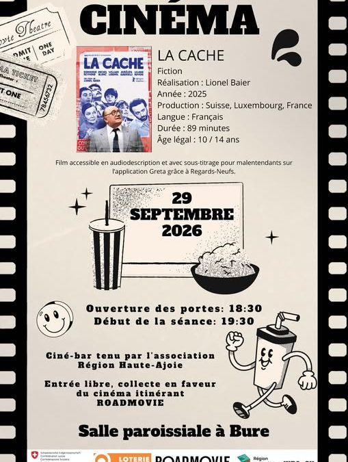 Région Haute-Ajoie – Soirée cinéma à Bure !